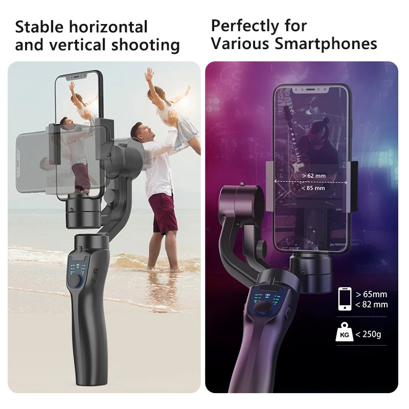 F8 Handheld 3-Axis Gimbal Phone Holder Anti Shake Video
