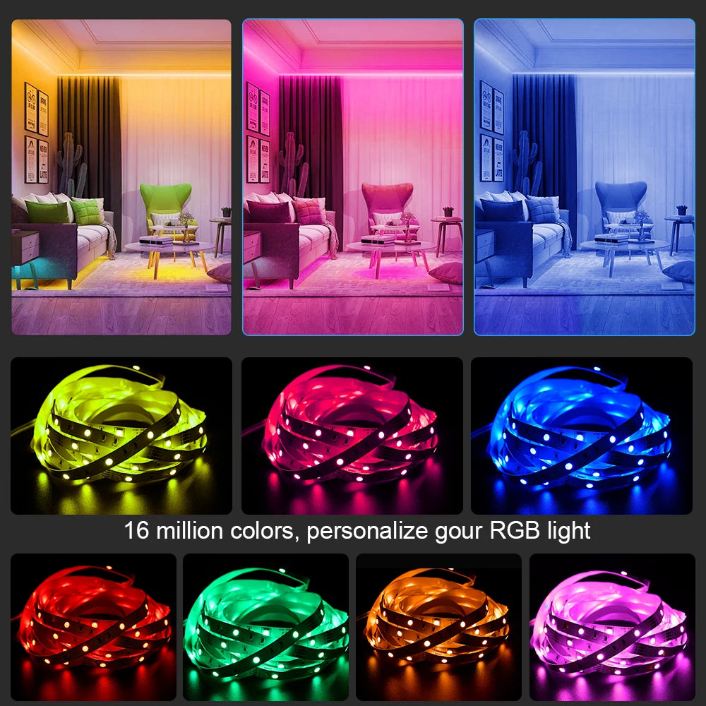 LED Strip Light RGB 5050 Music Sync Color Changing