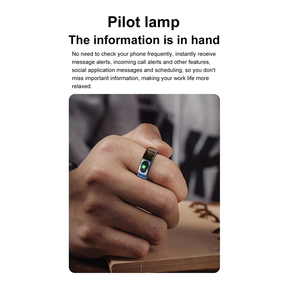 NEW Smart Ring R08 Health and Sleep Monitor With Charging