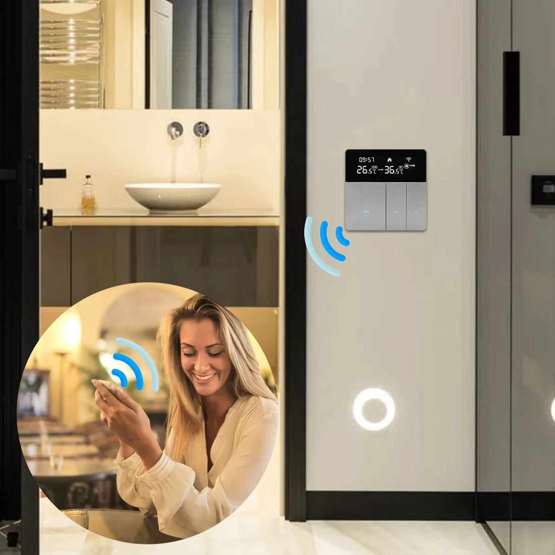 WIFI Smart Thermostat with LCD Display Smart Heating