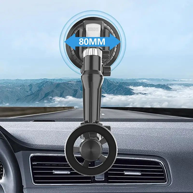 Car Suction Magnetic Phone Mount Adjustable Dashboard