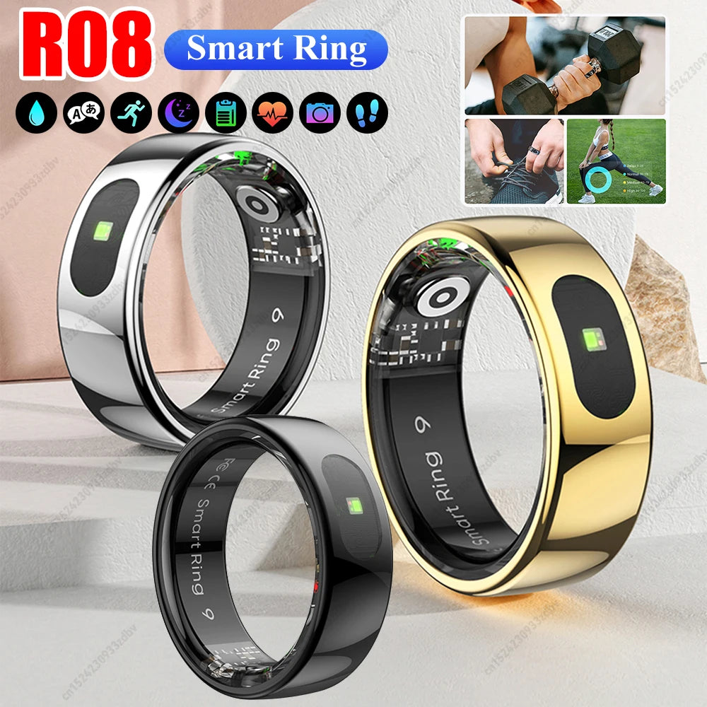 NEW Smart Ring R08 Health and Sleep Monitor With Charging