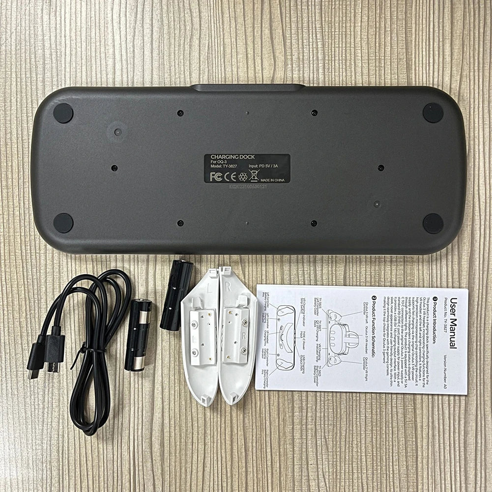 VR Headset Controller Charging Dock with LED Indicator