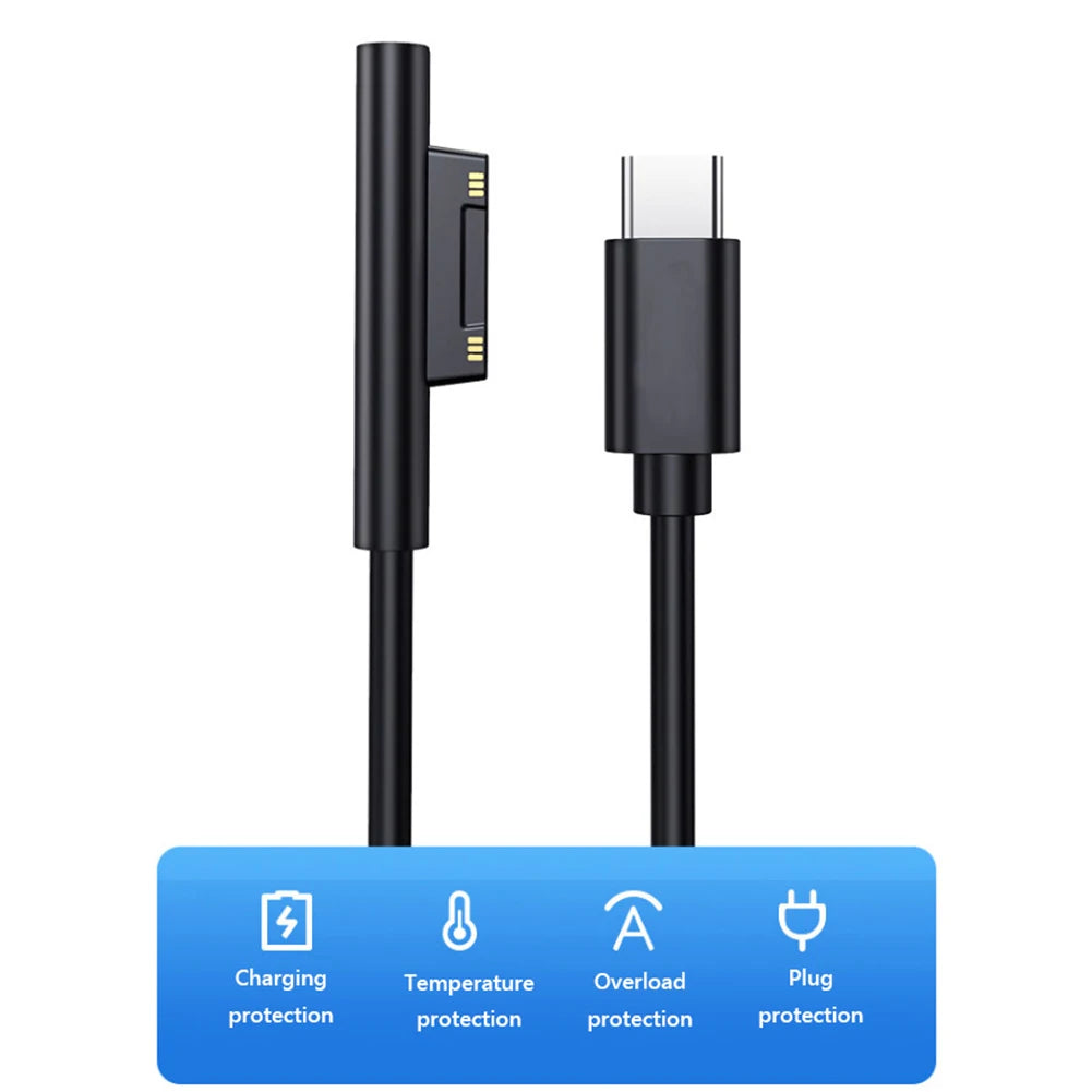 150cm Fast Charging USB Type-C Power Supply for Microsoft