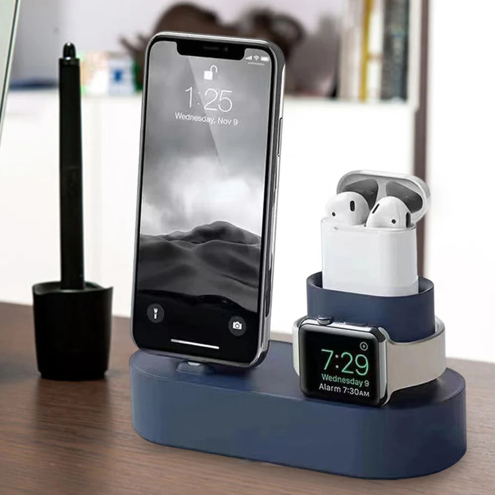 3-in-1 Phone Watch Bracket Silicone Multifunctional