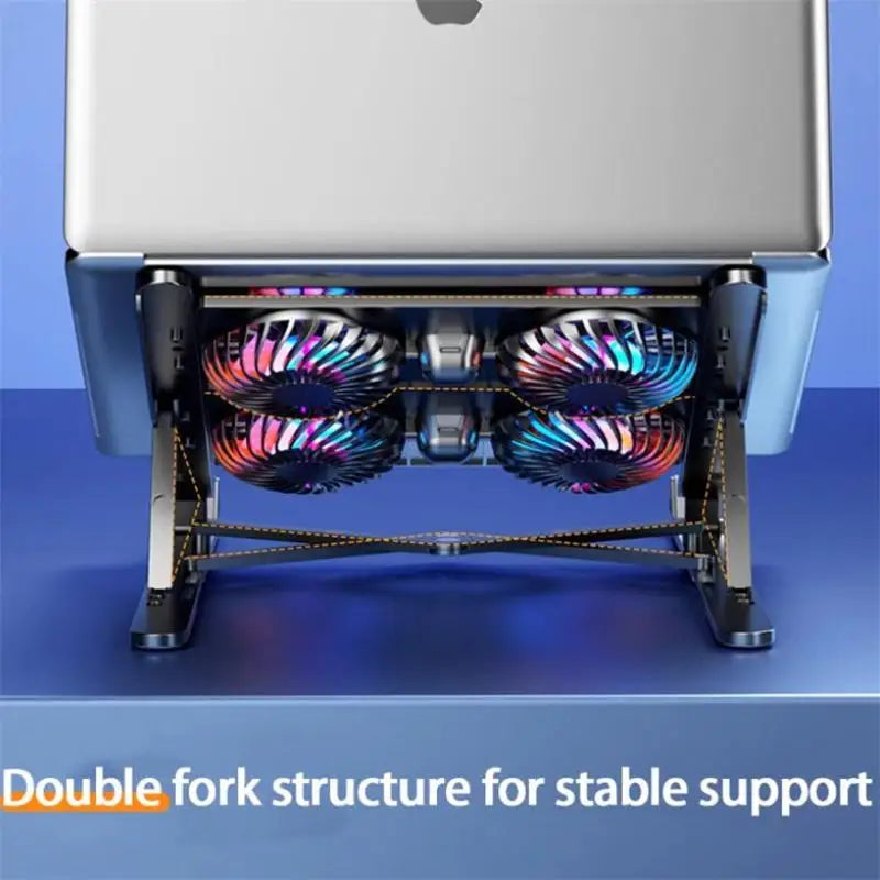 Laptop Cooler Base Stand with 2/4 Fans Foldable Laptop Cooling Pad