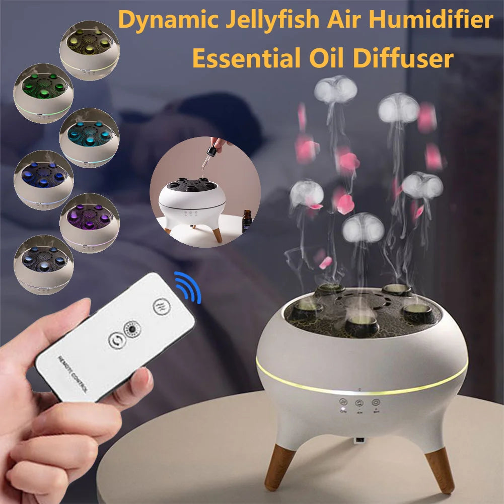New Dynamic Jellyfish Air Humidifier 250ml Essential Oil