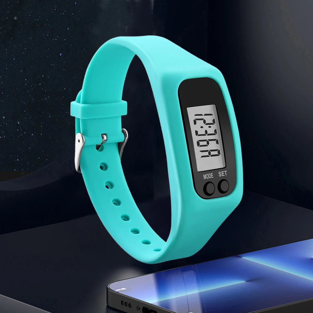LED Pedometer Bracelet Walking Running Pedometer