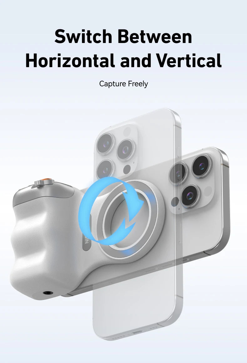 TELESIN Magnetic Phone Camera Shoot Hand Grip Phone Holder