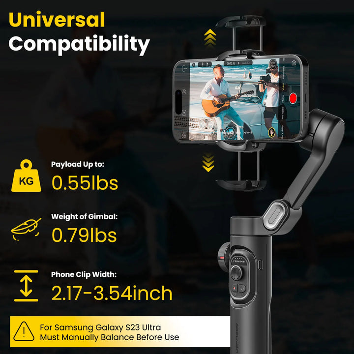 AOCHUAN Smart XE Combo1 3 Axis handheld Gimbal Stabilizer
