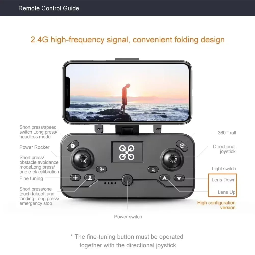 V8 Mini Drone For Xiaomi 8K HD Camera WiFi 5G Height
