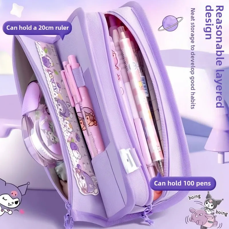 Sanrio Series Pencil Case Kuromi Cartoon Animation Box