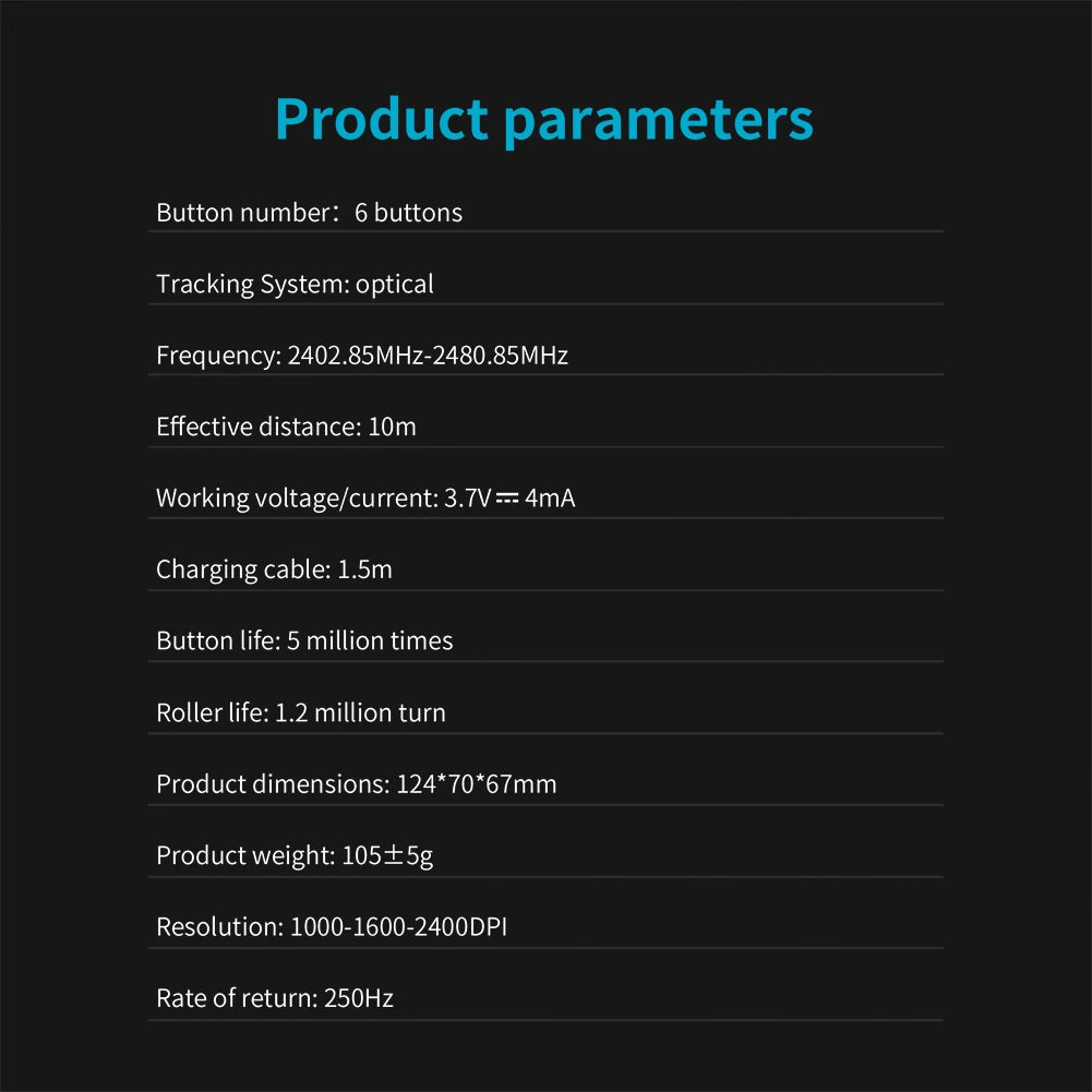 ZELOTES Ergonomic Vertical Mouse 2400 DPI Adjustable F-36A