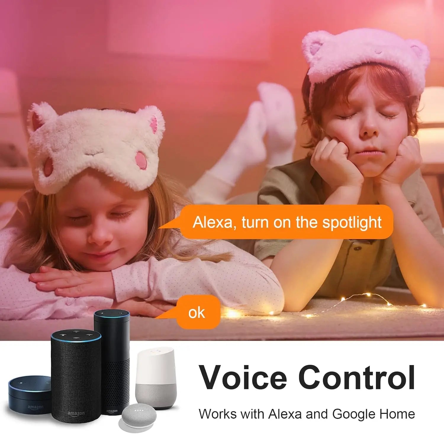 Alexa Reflector Bulb 4.5W 350LM, Multicolor Smart