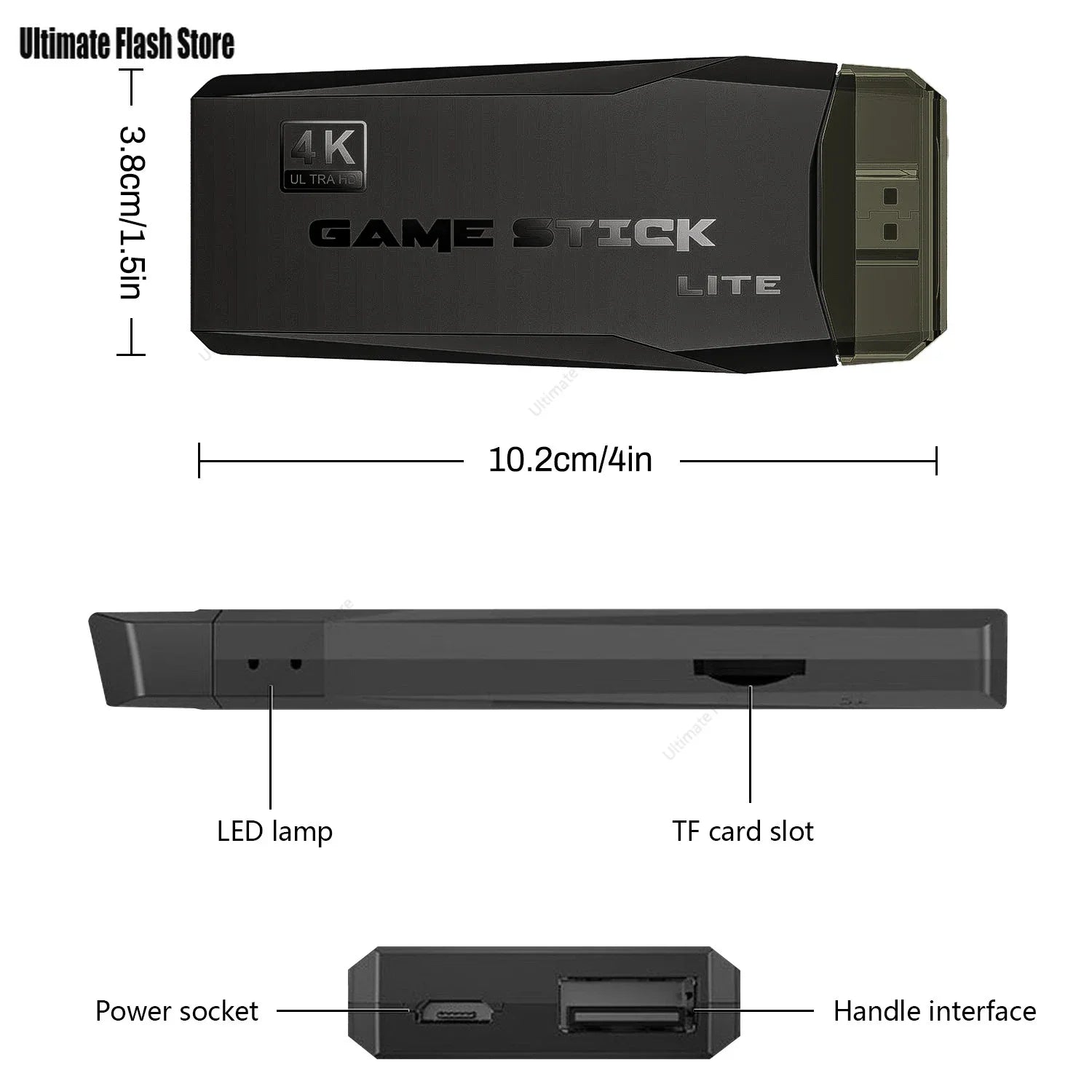 M8 Game Stick 4K Video Game Console 2.4G Dual Wireless
