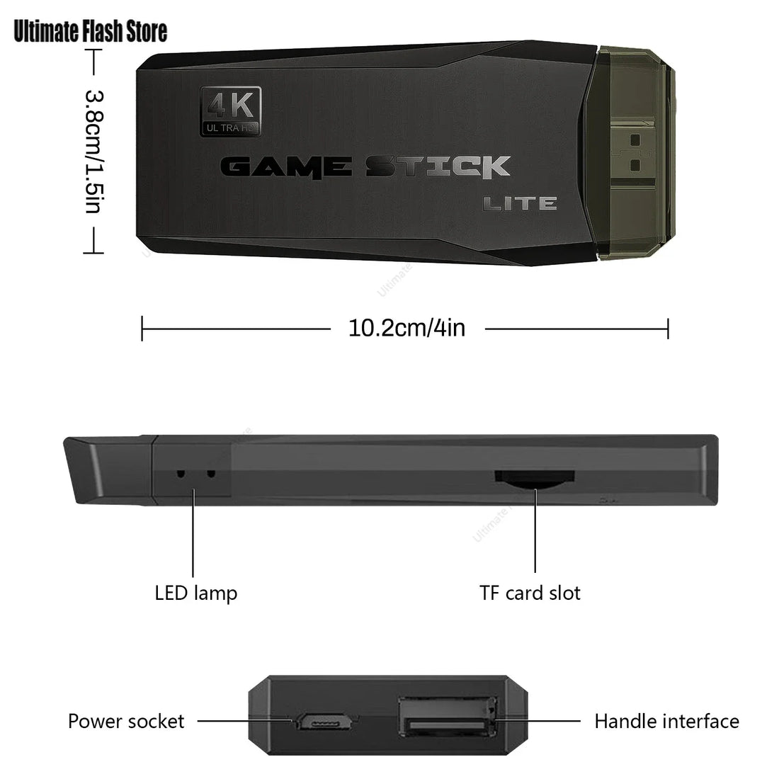 M8 Game Stick 4K Video Game Console 2.4G Dual Wireless