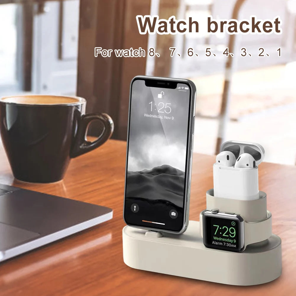 3-in-1 Phone Watch Bracket Silicone Multifunctional