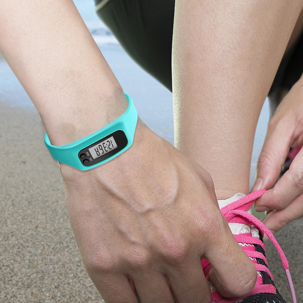 LED Pedometer Bracelet Walking Running Pedometer