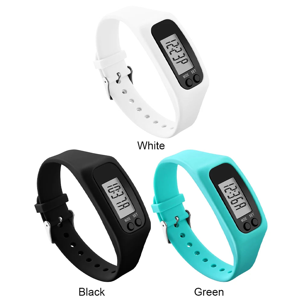 LED Pedometer Bracelet Walking Running Pedometer