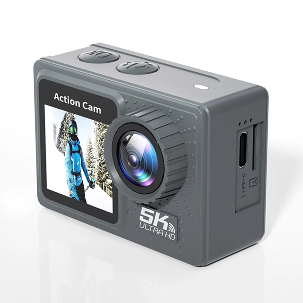 5K 4K 60FPS Action Video Cam Dual Screen WIFI Outdoor