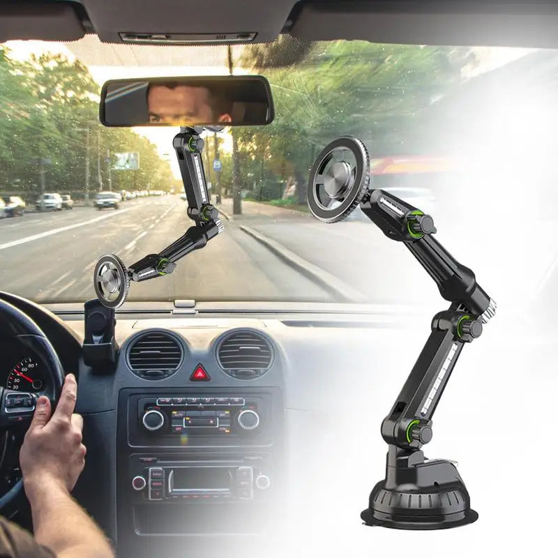 Car Suction Magnetic Phone Mount Adjustable Dashboard