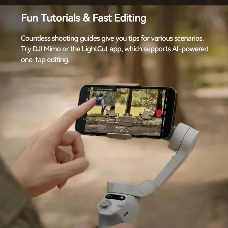 DJI OM SE Osmo Mobile SE Handheld Gimbal Active Track 5.0 Magnetic