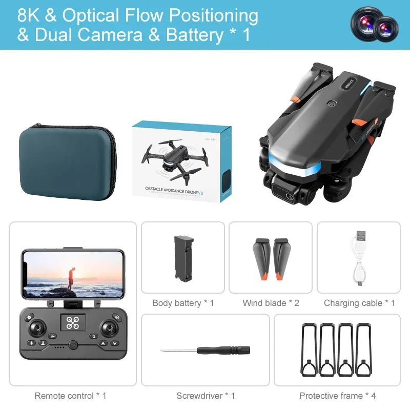 V8 Mini Drone For Xiaomi 8K HD Camera WiFi 5G Height