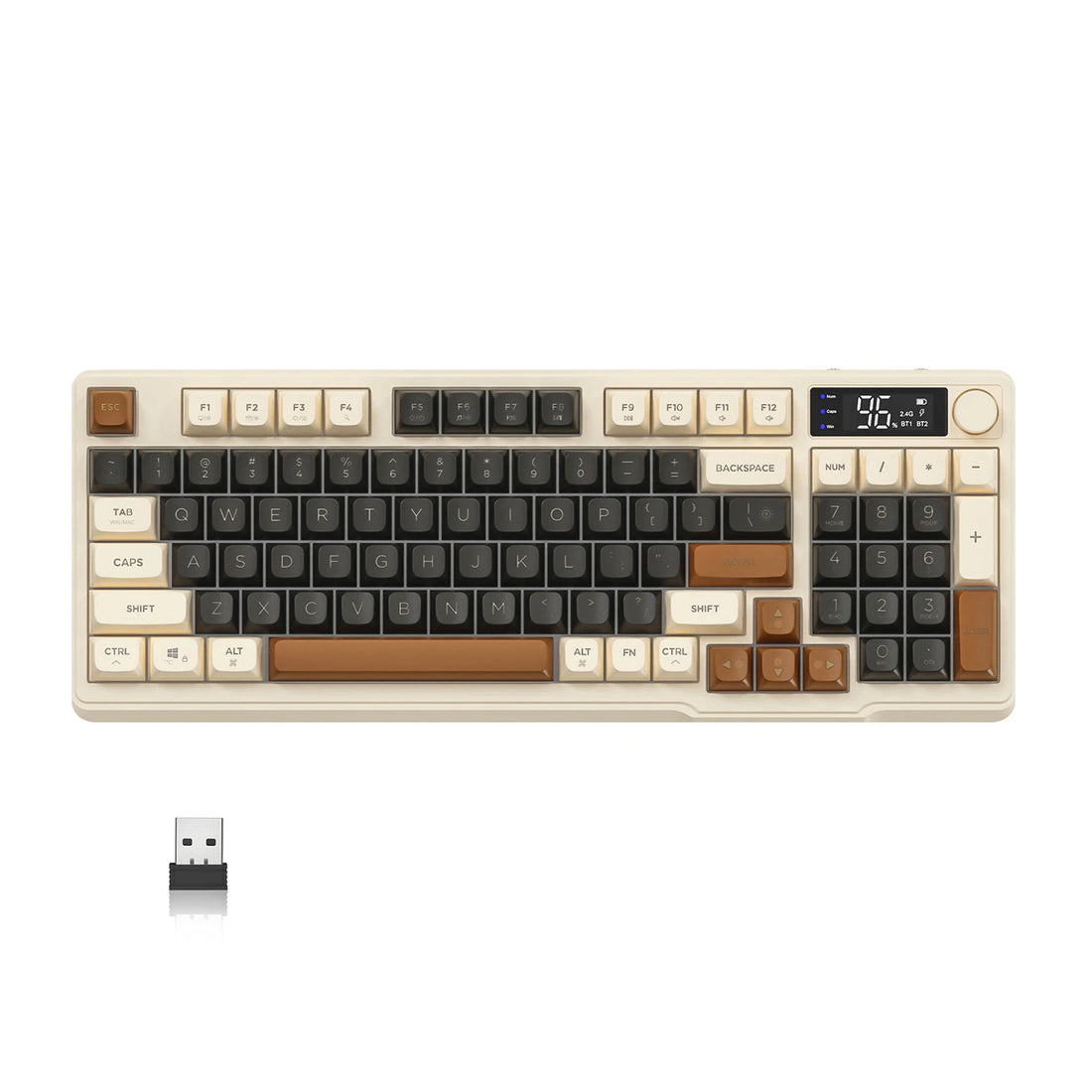 ZIYOU LANG Wireless Gaming Keyboard with Display Screen