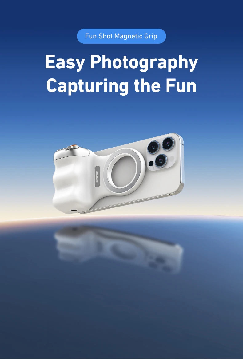 TELESIN Magnetic Phone Camera Shoot Hand Grip Phone Holder