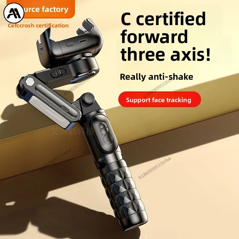 Q18 Mobile Phone Gimbal Stabilizer 3-axis Selfie Stick Anti-shake