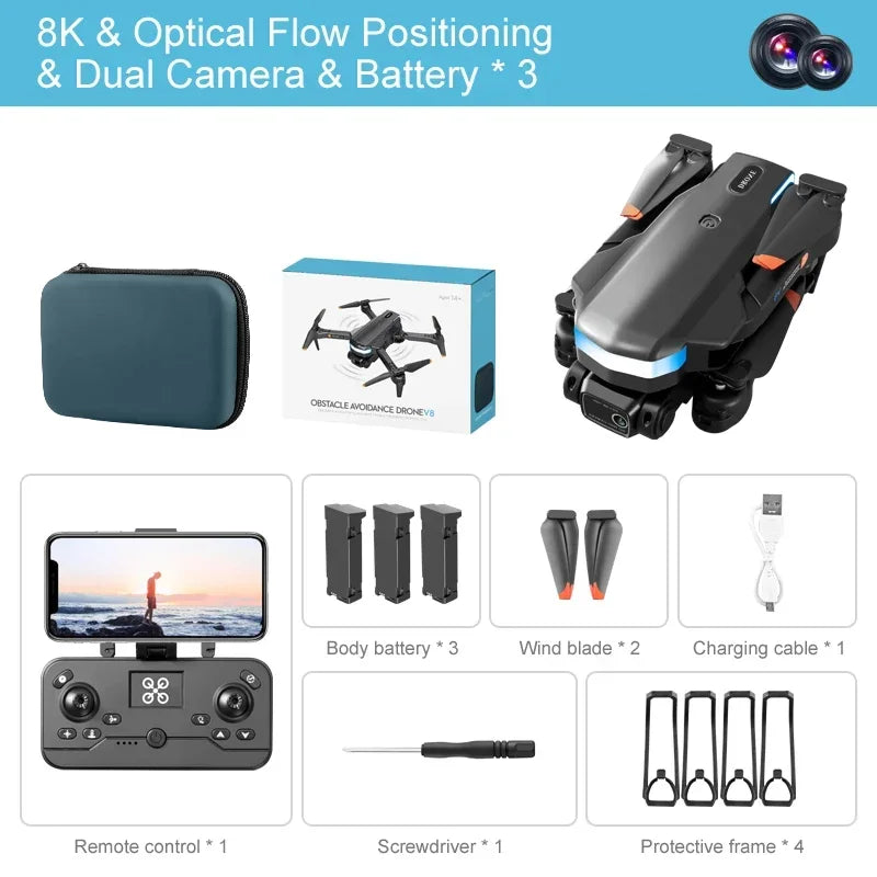 V8 Mini Drone For Xiaomi 8K HD Camera WiFi 5G Height