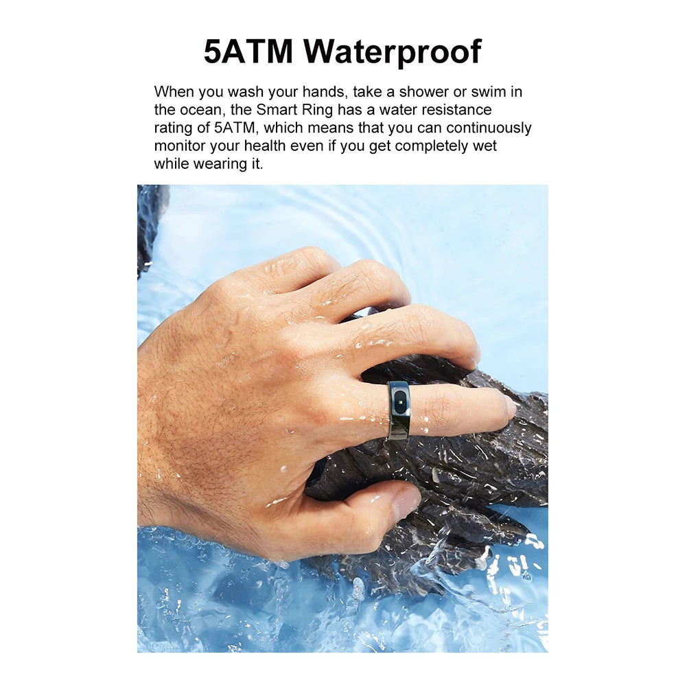 NEW Smart Ring R08 Health and Sleep Monitor With Charging