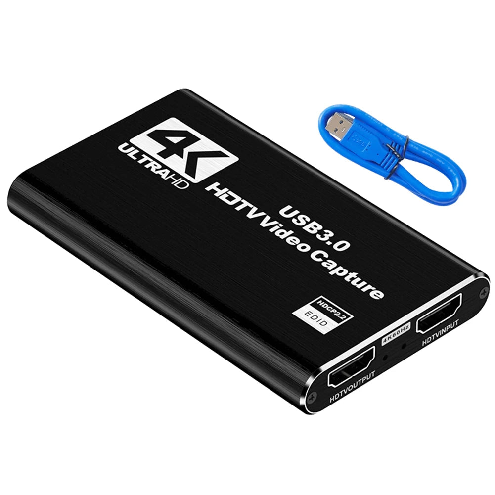 USB 3.0 4K HDMI-Compatible Capture Card Video Grabber