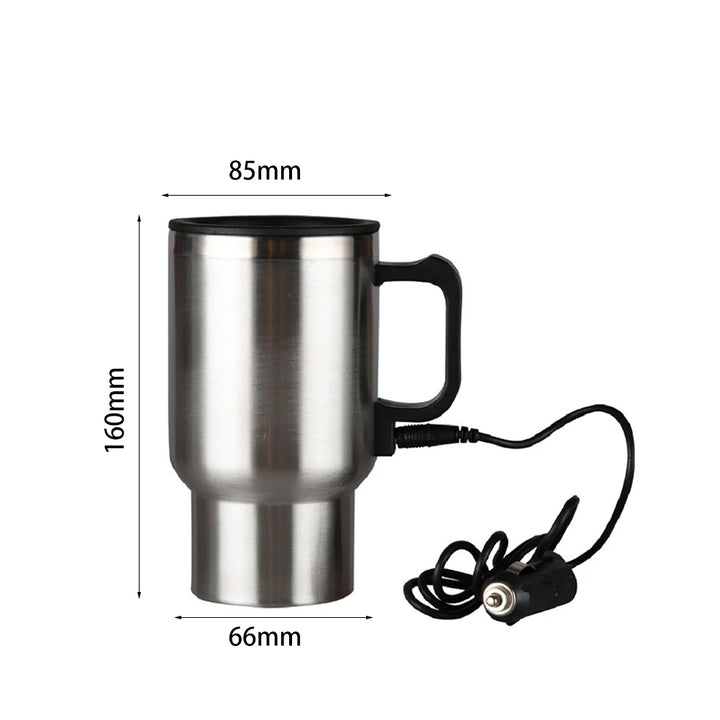 450ml Car Heating Cup Stainless Steel Electric In-car Travel