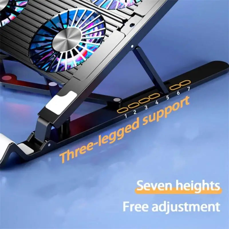 Laptop Cooler Base Stand with 2/4 Fans Foldable Laptop Cooling Pad