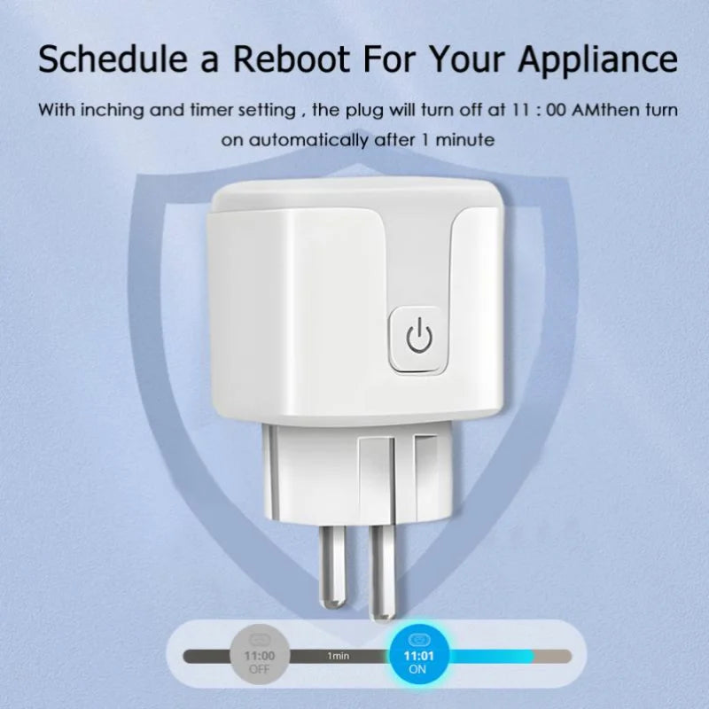 16A/20A WiFi Smart Plug Wireless Power Monitoring EU