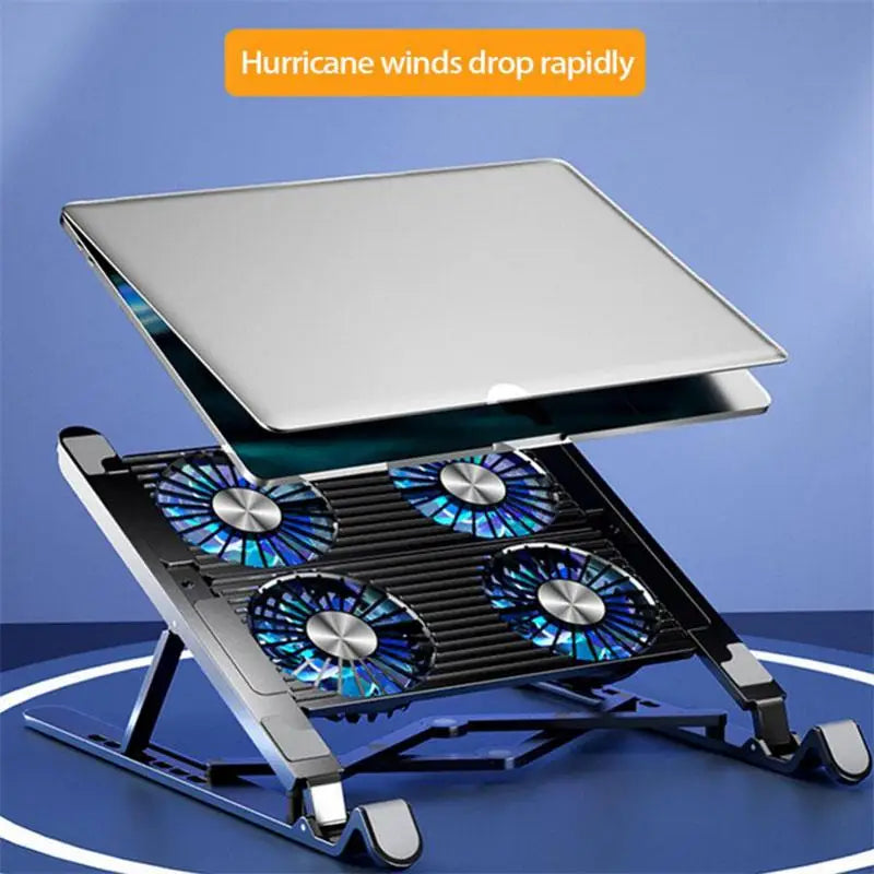 Laptop Cooler Base Stand with 2/4 Fans Foldable Laptop Cooling Pad