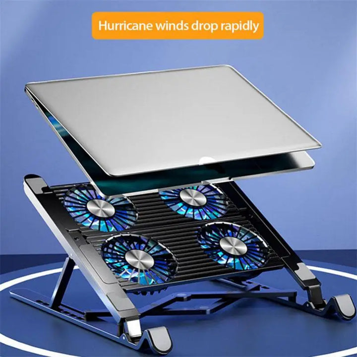 Laptop Cooler Base Stand with 2/4 Fans Foldable Laptop Cooling Pad
