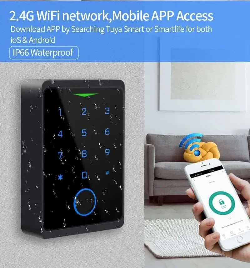 Tuya APP Remote WiFi Access Control Keypad Fingerprint